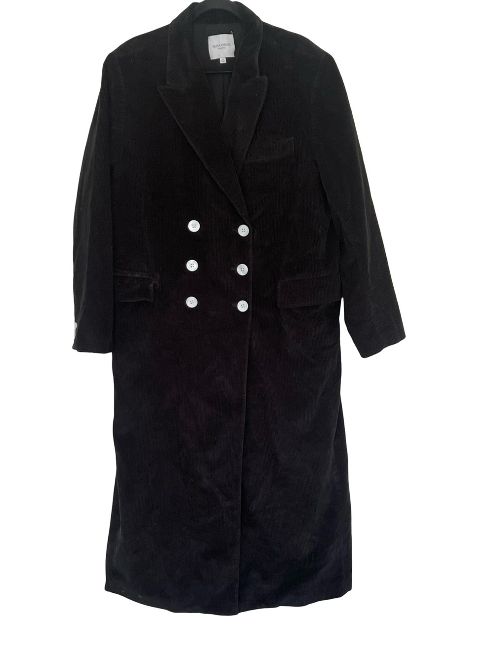 Alexa Chung for Madewell Black Oversized Long Coat in Coat Size 14